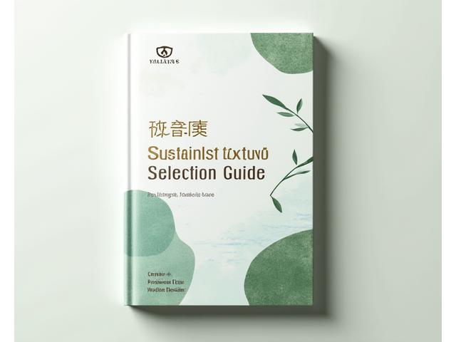 持続可能なテキスタイル選択ガイドの表紙デザイン